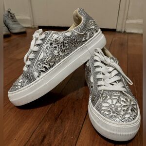 Betsey Johnson Rhinestone Sneaker